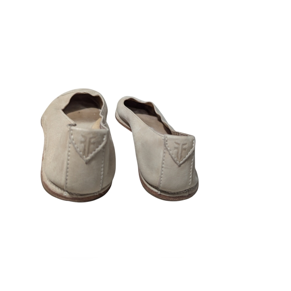Frye Ivory Sunwash Nubuck Leather Ballet Flats - Picture 6 of 6